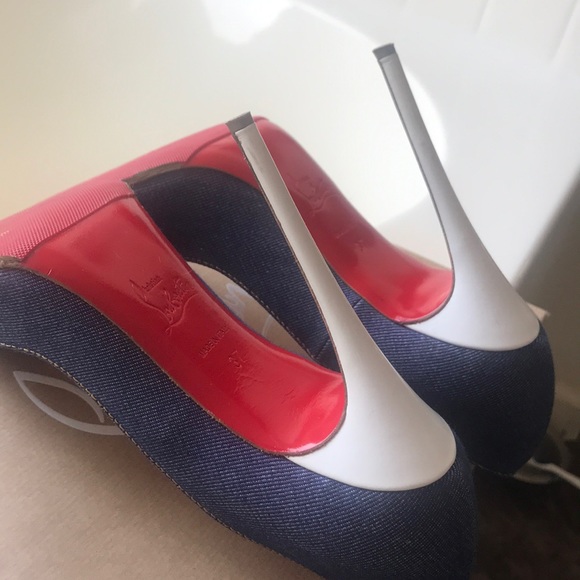 ❌SOLD❌Christian Louboutin So Kate’s Denim 120mm - Picture 3 of 6
